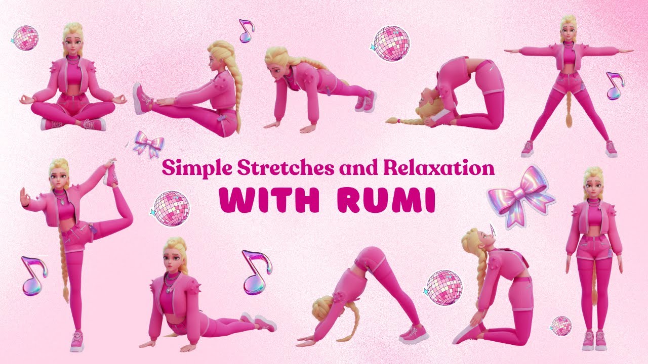 Simple Stretches and Relaxation | Flexibility and Calmness | Yoga for Children 💜🧘‍♂️