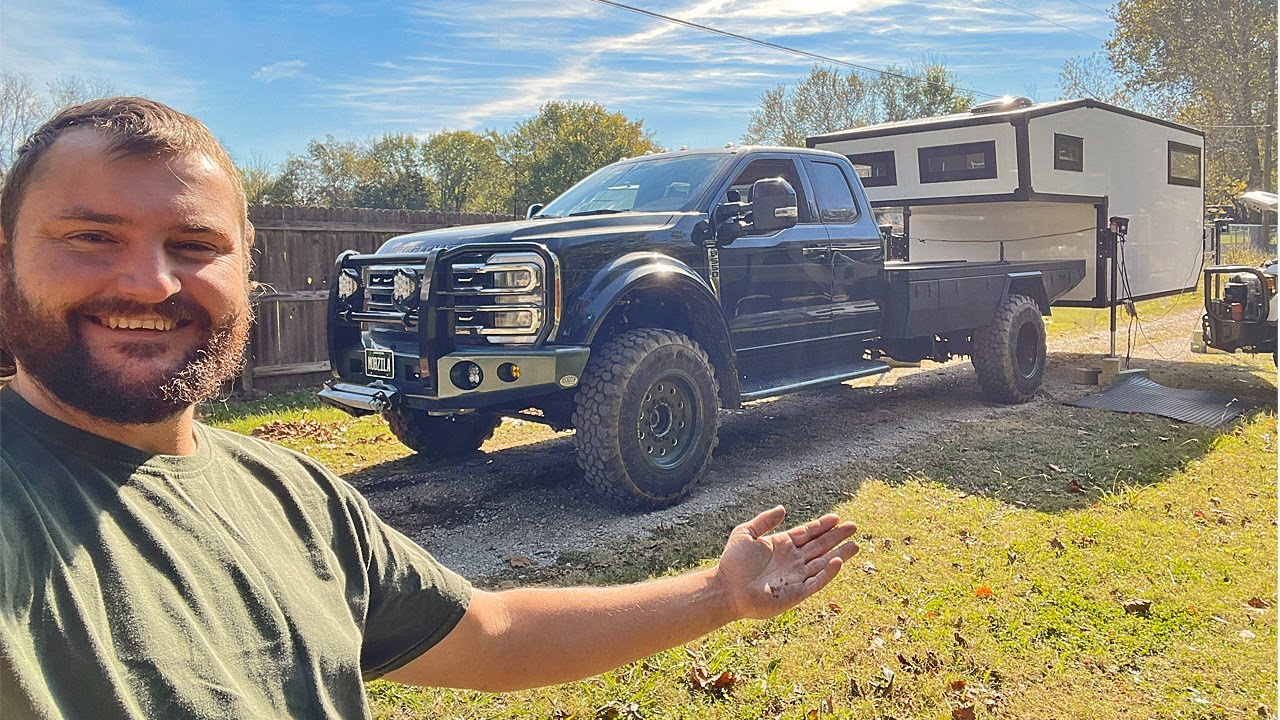 Установка моего композитного автодома на бортовой грузовик Ford F-550 моей мечты.