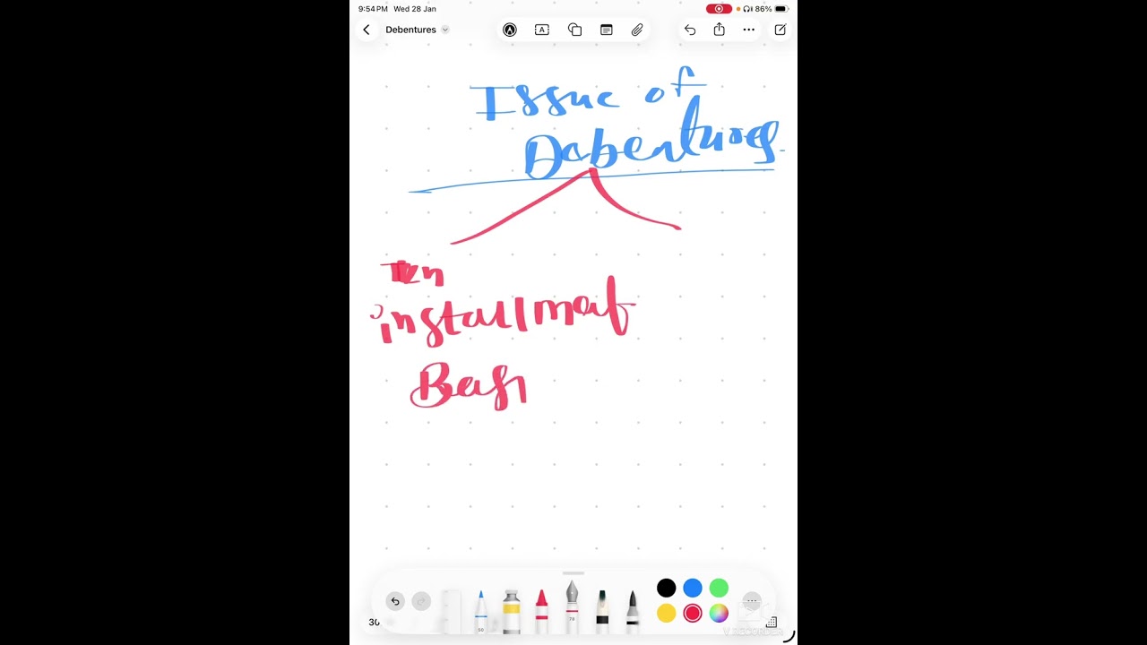 Issue of Debentures lecture 2