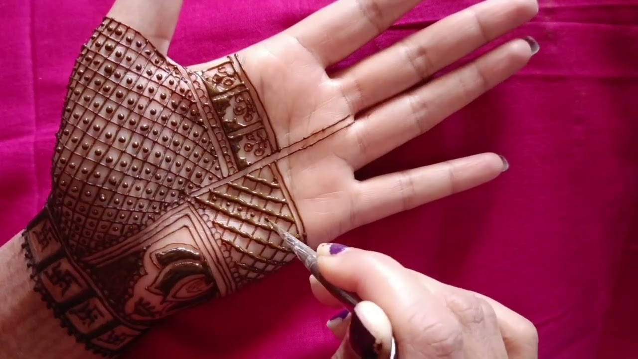❤️ Bridal Style Mehandi Design | Beautiful Full palm Mehandi Design | Front Hand Mehndi Design 