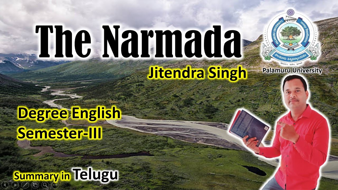 The Narmada By Jitender Singh degree Sem3 #thenarmadasummaeyintelugu