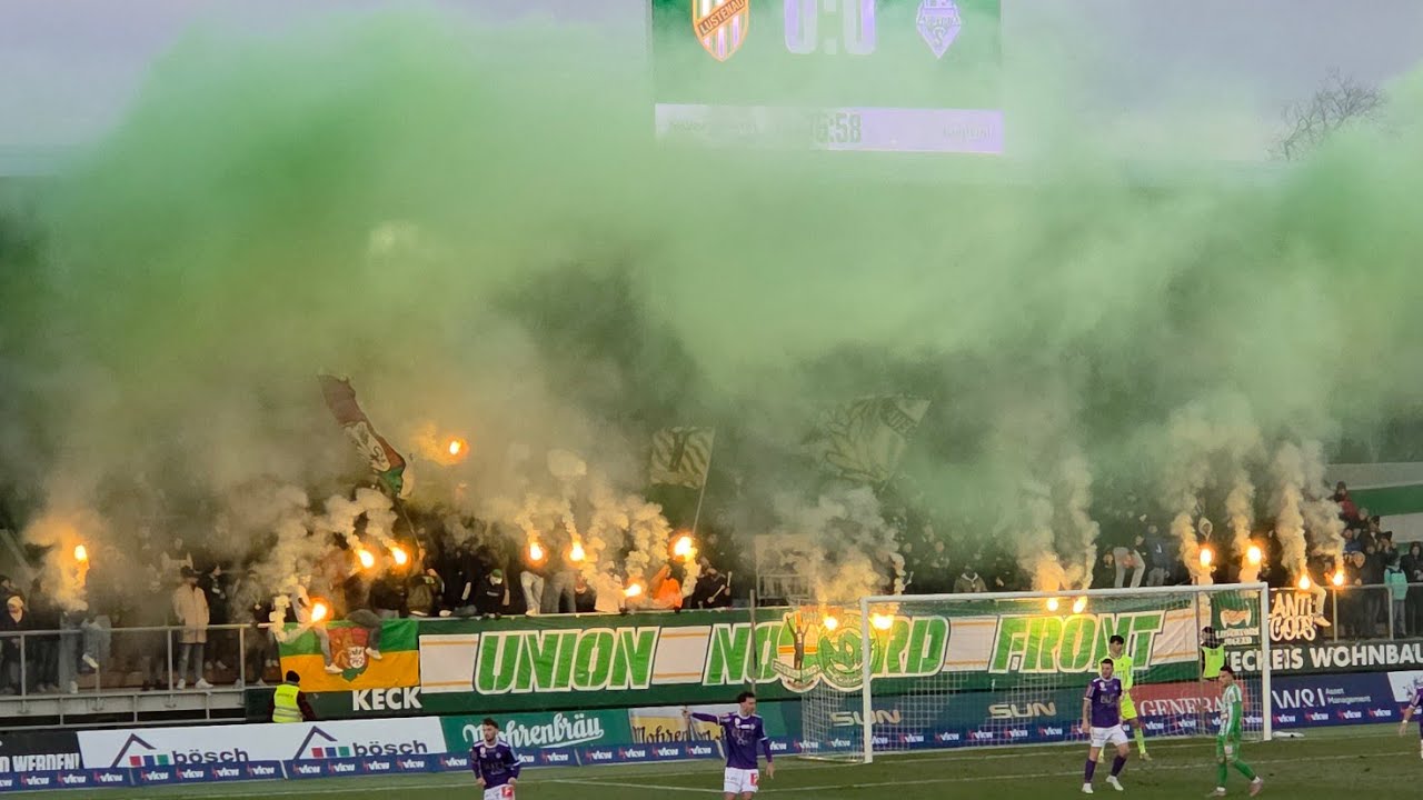 22.11.2025 Austria Lustenau - Austria Salzburg 0:0, Choreo, Pyro & Support 