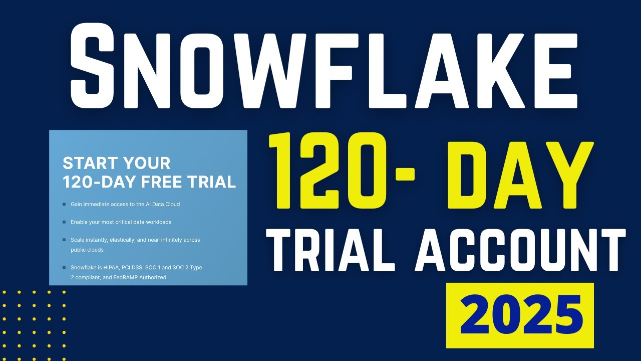 How to create Snowflake 120-Day trial account? | How to create a Snowflake free account?