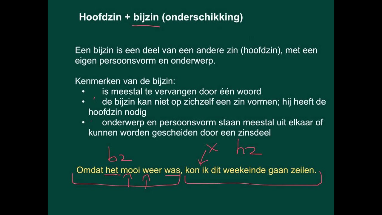 Hoofdzinnen en bijzinnen