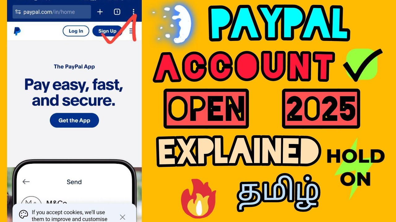 How To Create PayPal Account In Tamil | 2025 New PayPal Account Creation Explained Tamil | TTS 