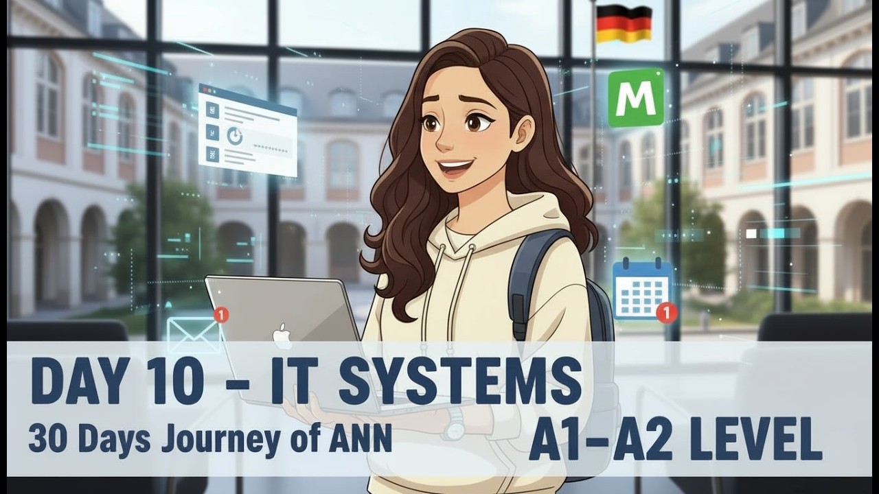 Simple German Conversations for Beginners (A1–A2) | Set Up Student–IT accounts in German University