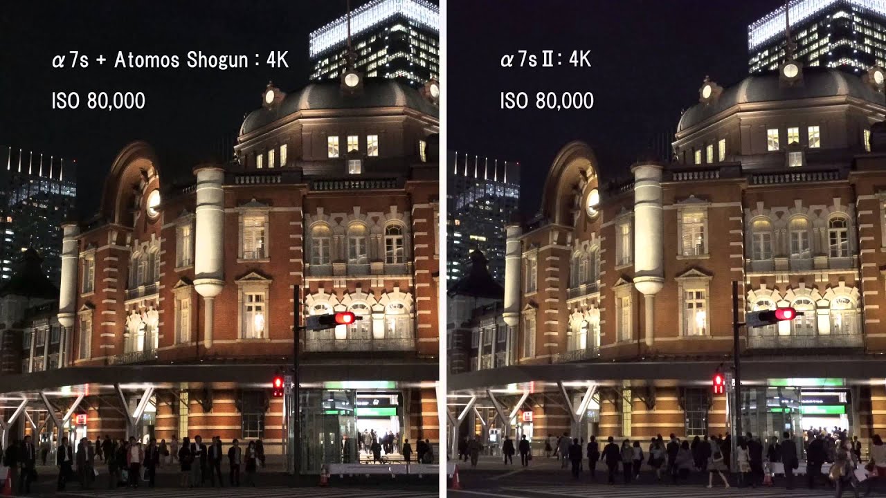 High ISO test : Sony A7Sii vs A7S + Atomos Shogun 【ビデオSALON】高感度比較 : α7sⅡ対 α7s+Shogun