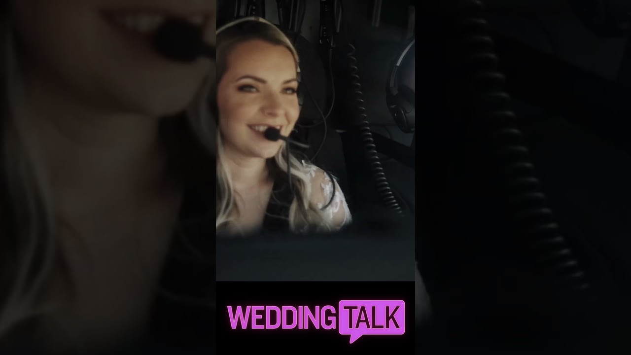 Couple Took a Helicopter to Their Wedding Ceremony!