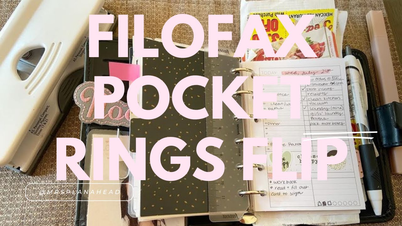 Pocket Filofax Metropol flip through