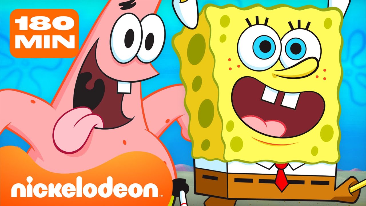Bob Esponja | 3 HORAS de Bob Esponja e Patrick totalmente PIRADOS 🤪 | Nickelodeon