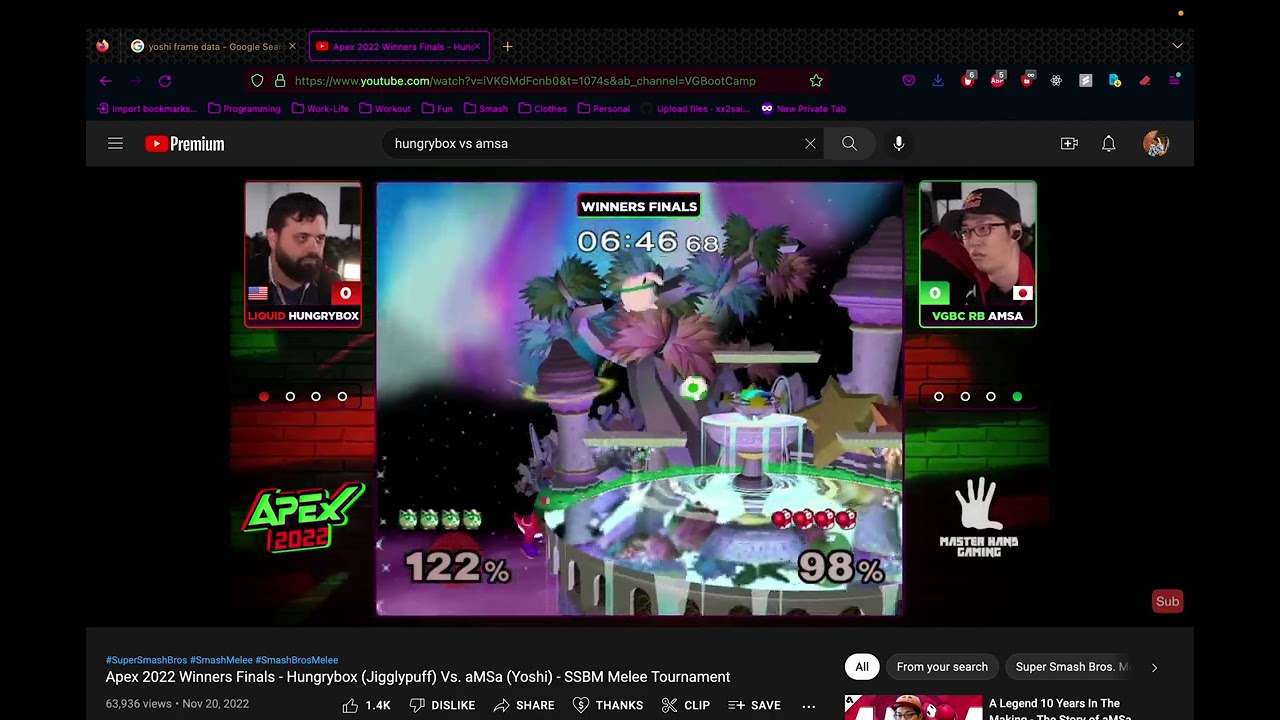 Hungrybox vs Amsa Part 1 @ Apex 2022 (Analysis by 2Saint)