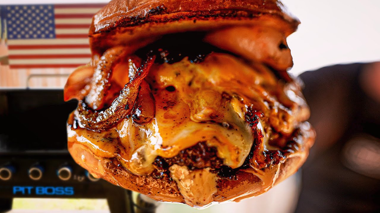 Double Bacon Wagyu Habanero Cheeseburger! 🔥🔥🔥  #habanero #smashburger #pitbossgriddle #epic