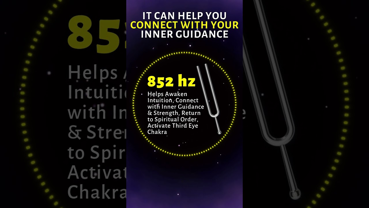 853 Hz Tuning Fork to Awaken Intuition by Activating Third Eye Chakra #shorts