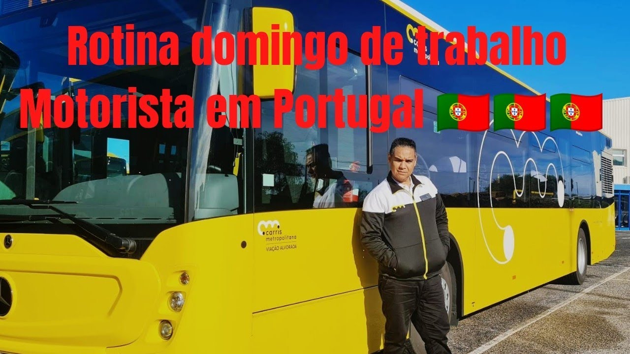 Rotina de motorista de ônibus em Portugal 🇵🇹🇵🇹🇵🇹