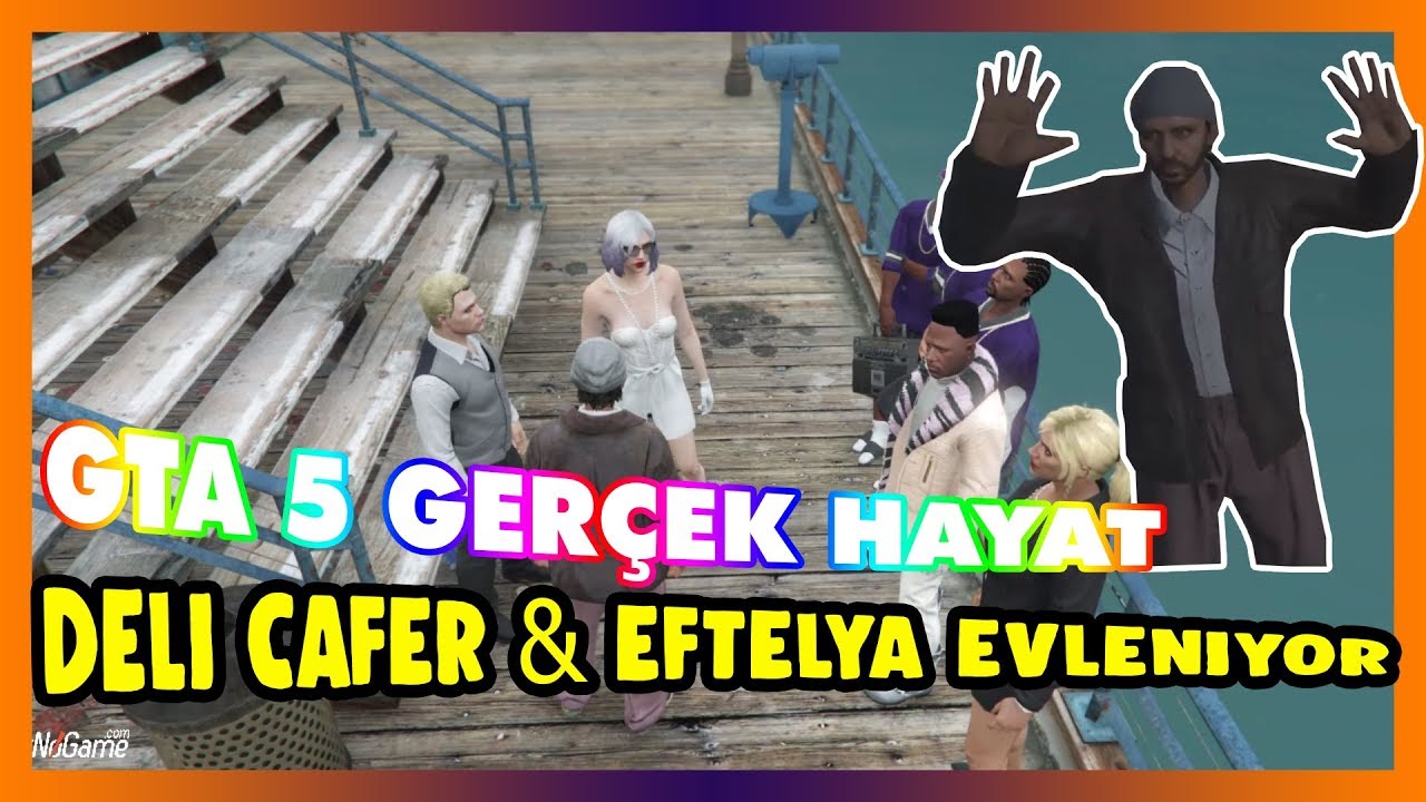 DELİ CAFER EFTELYA EVLENİYOR -Aynisinemalar GTA 5 Role Play Funny Moments #4