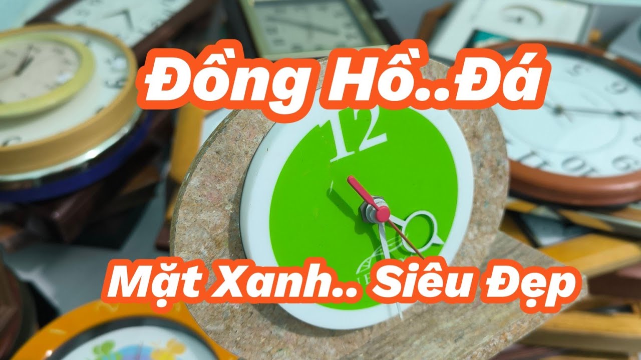 Đồng Hồ Đá + Mặt Xanh.. Siêu Tầm Đẹp.. Hàng Bãi Nhật (237)