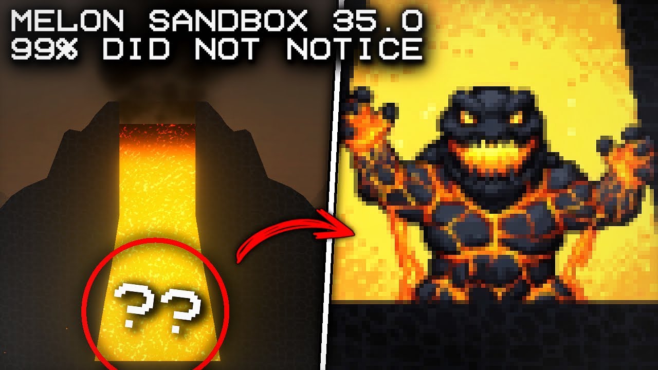 😱LAVA MONSTER IN UPDATE 35.0! Melon Playground 