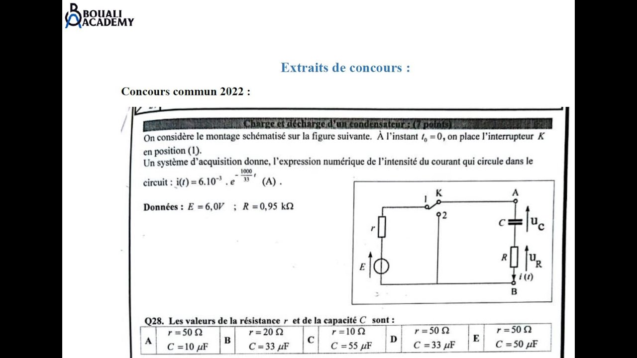 Préparation concours médecine 2024 - ELECTRICITE -EXTRAITS DE CNCRS 🔥