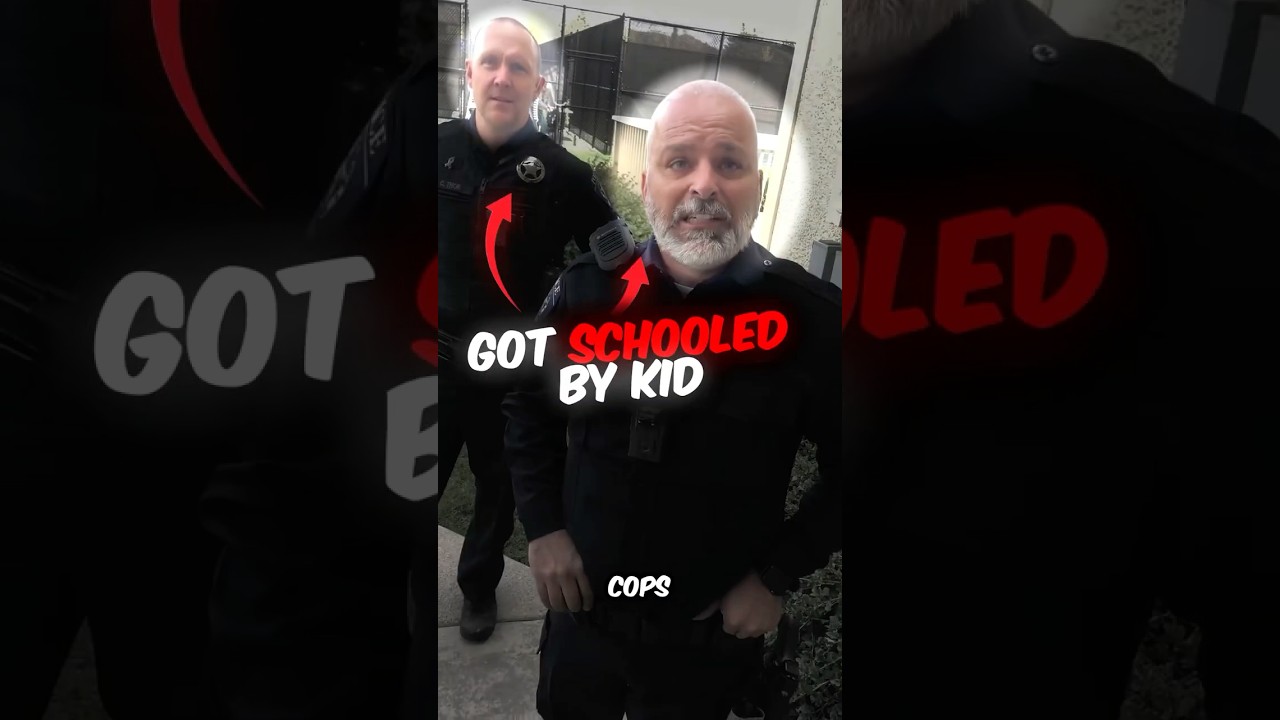 These cops were SCHOOLED by a kid 😳