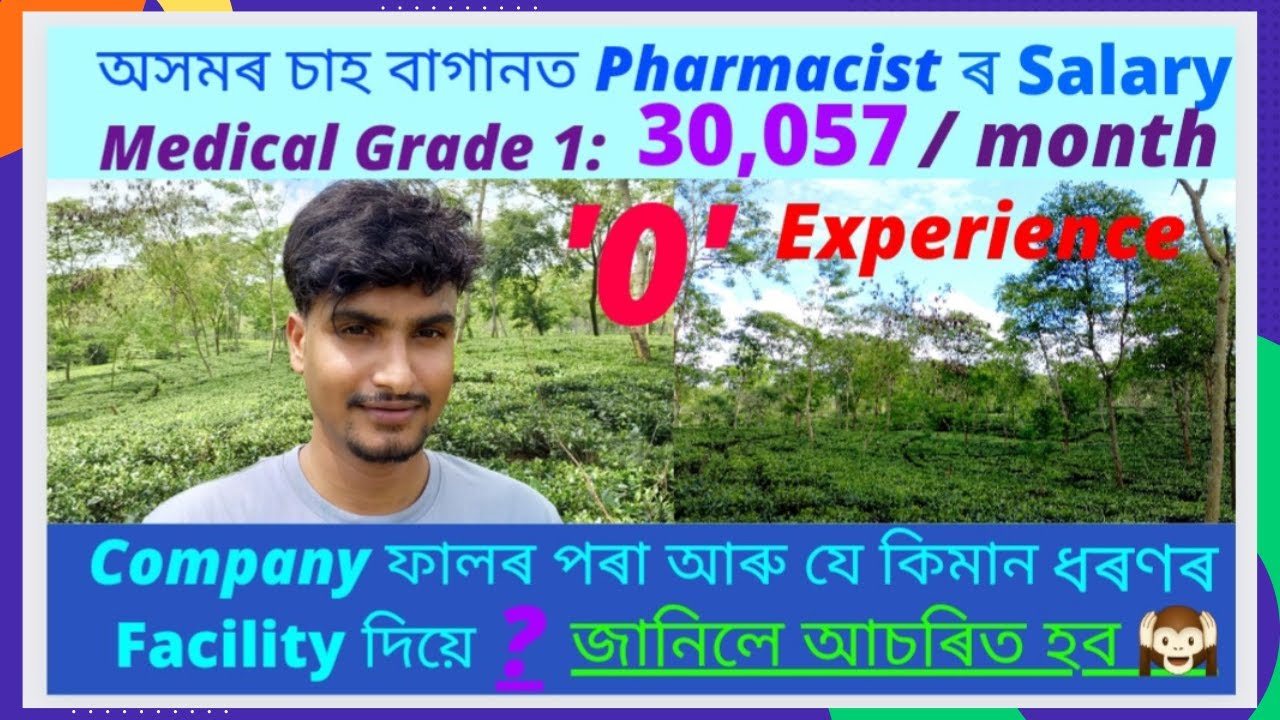 Salary of Pharmacist in Assam Tea Estate। Facilities।#MedicineAdvisory।