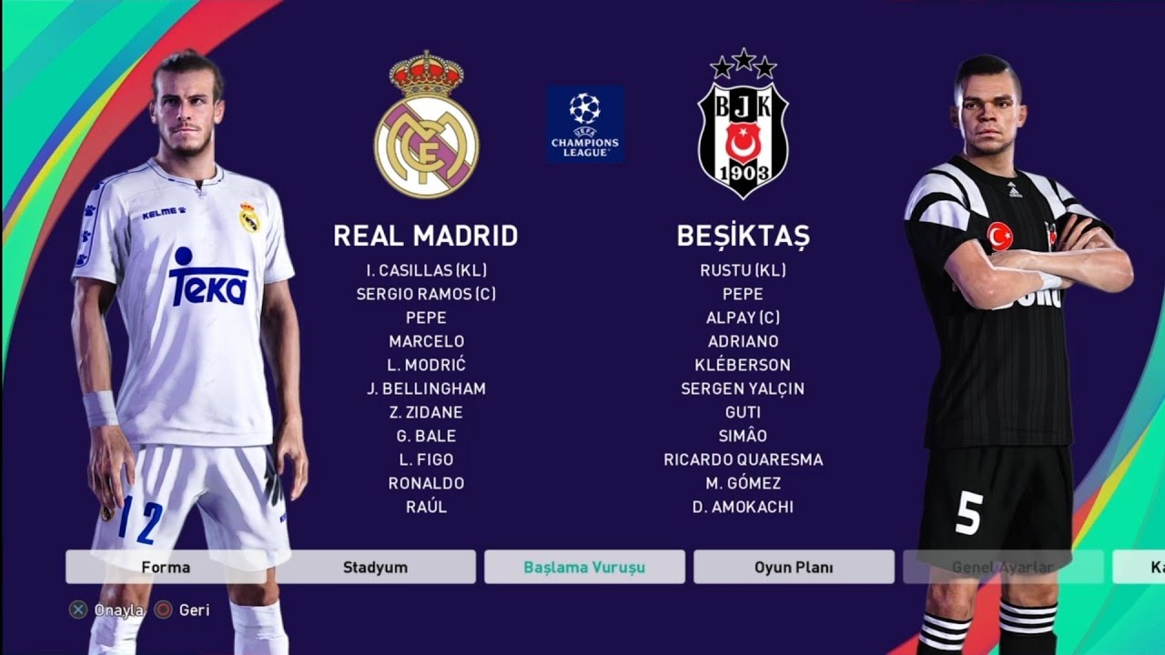 2025-26 UCL Çeyrek final 1.maçlar Real Madrit Beşiktaş 