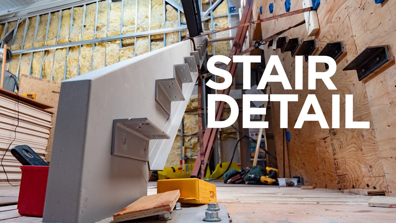 Steel stair details and trim details | Site Visit