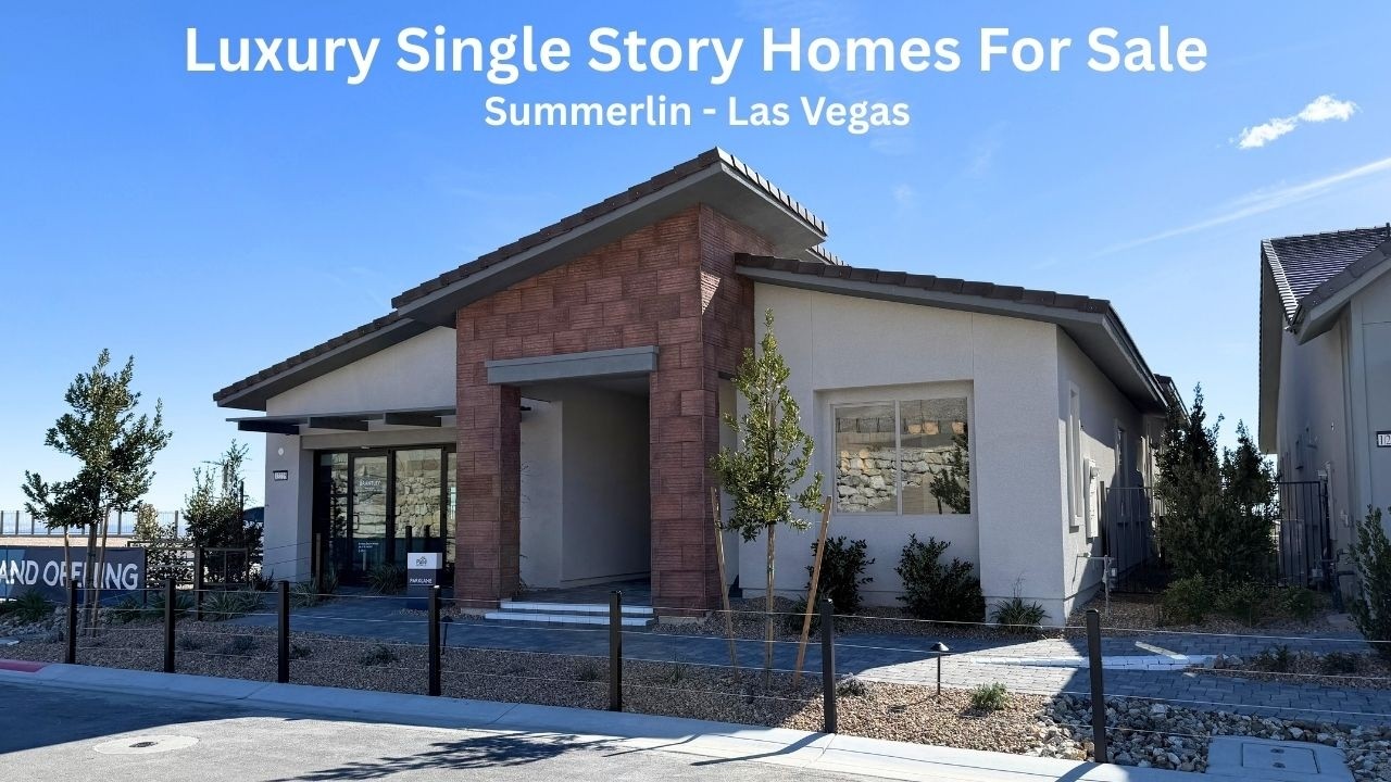 New Luxury Single Story Homes For Sale Summerlin Las Vegas- $978k+ Brantley by Pulte Homes