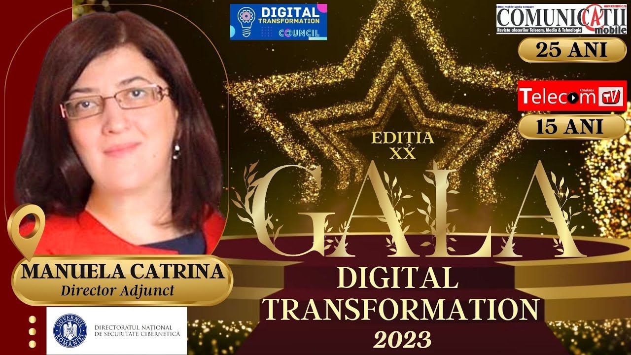 Manuela CATRINA, DNSC @ GALA DX 2023: Vom fi și mai activi &icirc;n educația pentru securitate cibernetică