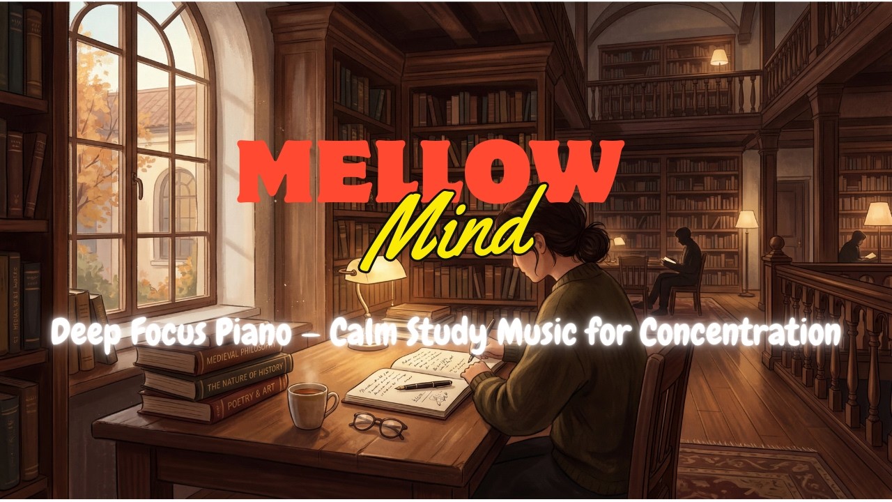 Mellow Mind FM: Deep Focus Piano — Calm Study Music for Concentration full
