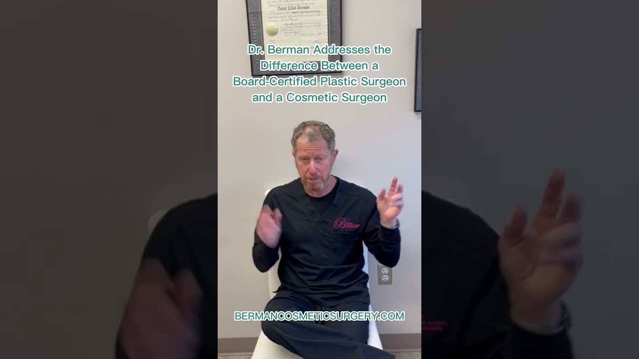 The Difference Between a Board-Certified Plastic Surgeon and a Cosmetic Surgeon