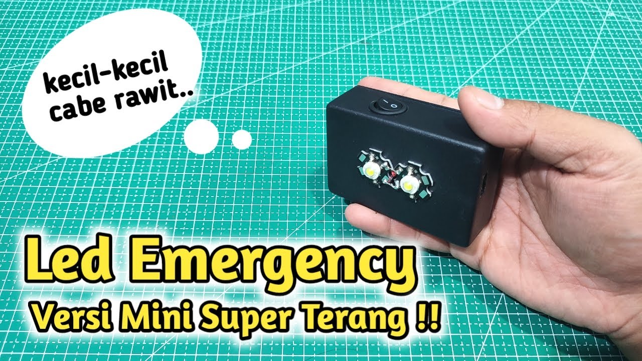 Kecil-Kecil Cabe Rawit !! LAMPU LED EMERGENCY VERSI MINI, Cahaya Terang!!