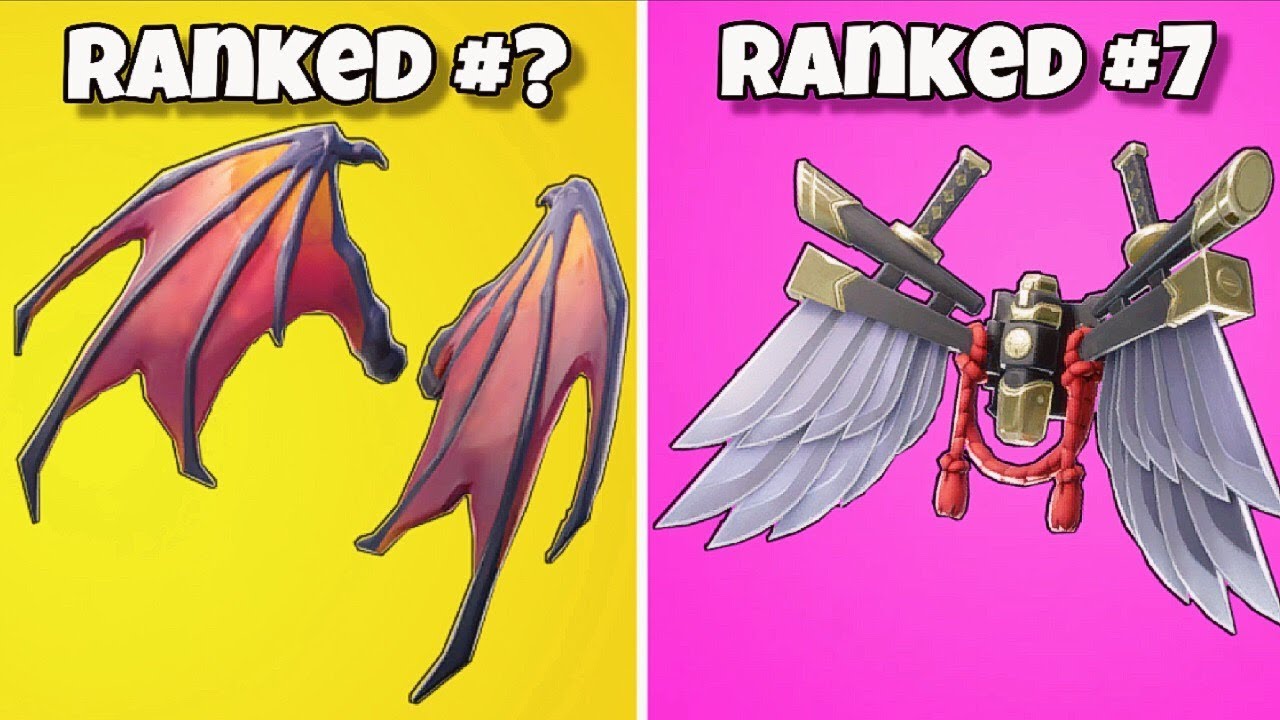 RANKING EVERY 'WING' BACK BLING FROM WORST TO BEST! Fortnite Battle Royale - 2019 WINGS BACKBLINGS