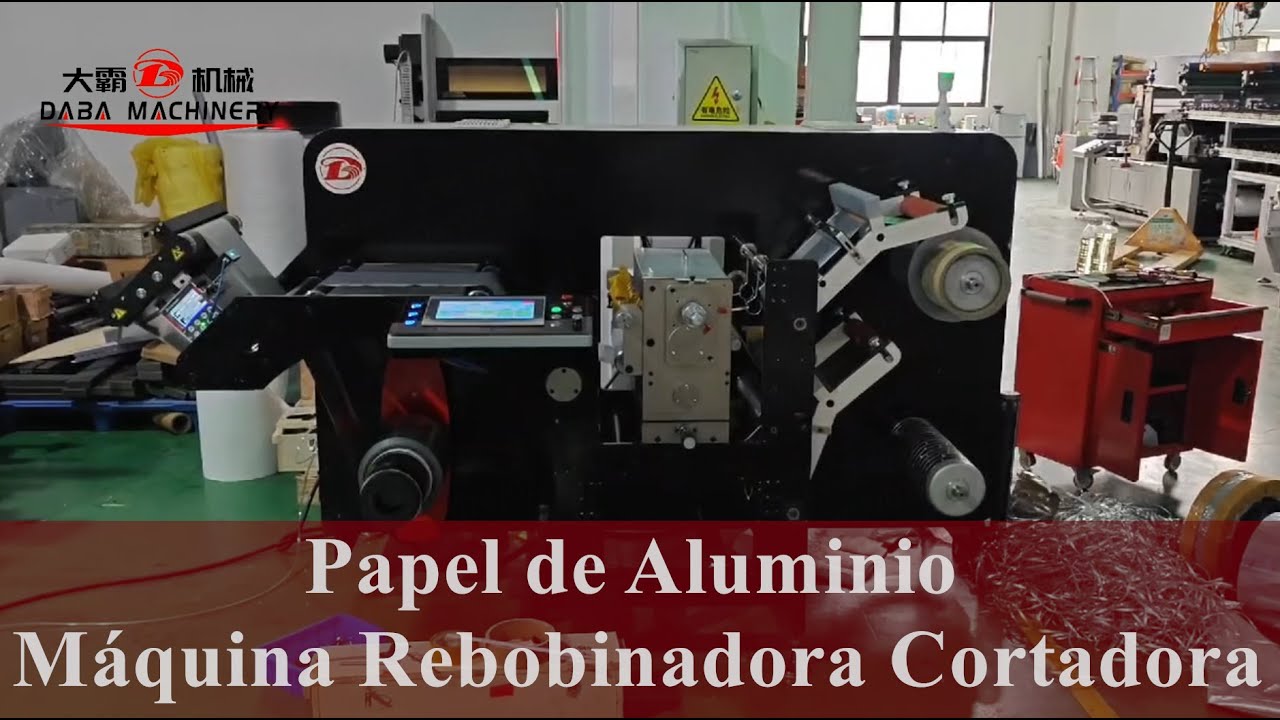 Máquina Rebobinadora Cortadora de Papel de Aluminio de Alta Precisión con Servomotores Completos