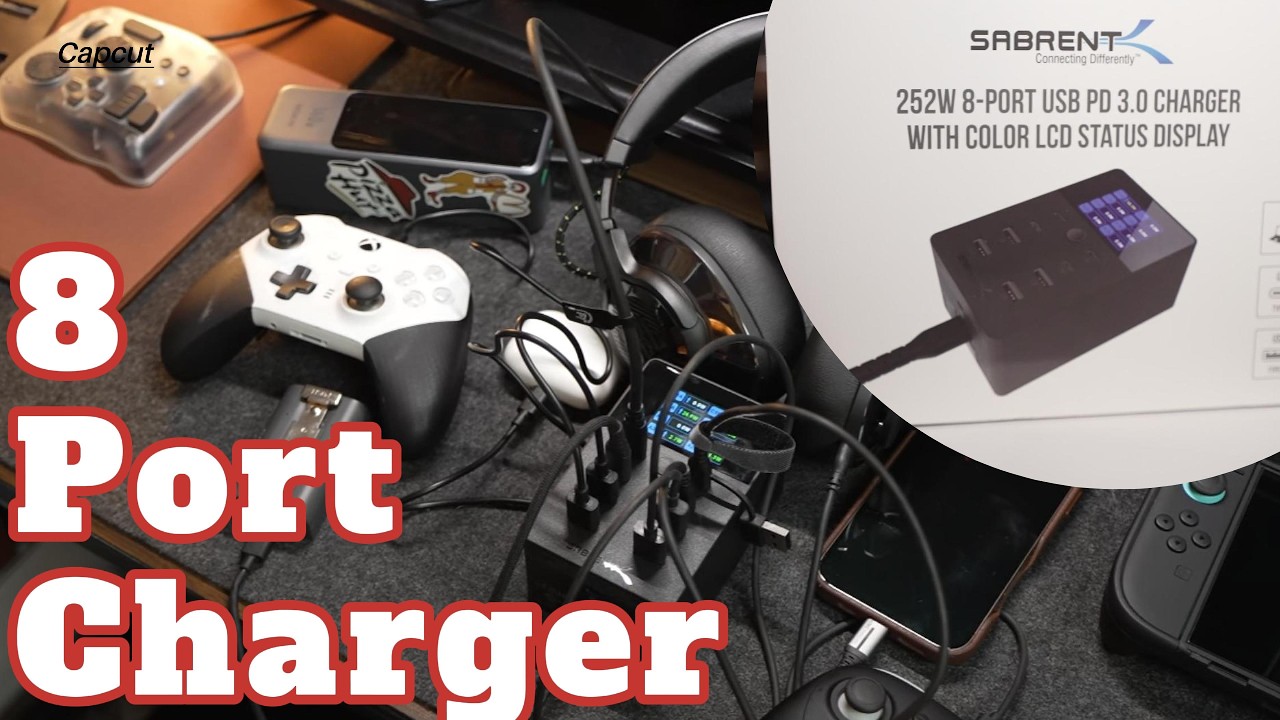 SABRENT 252W 8-Port USB-C Charging Station Review | Desktop Power Hub