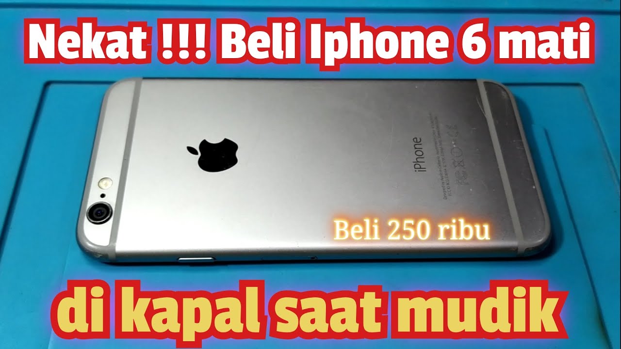 Nekat!! Beli Iphone 6 Mati seharga 250 ribu dikapal saat mudik