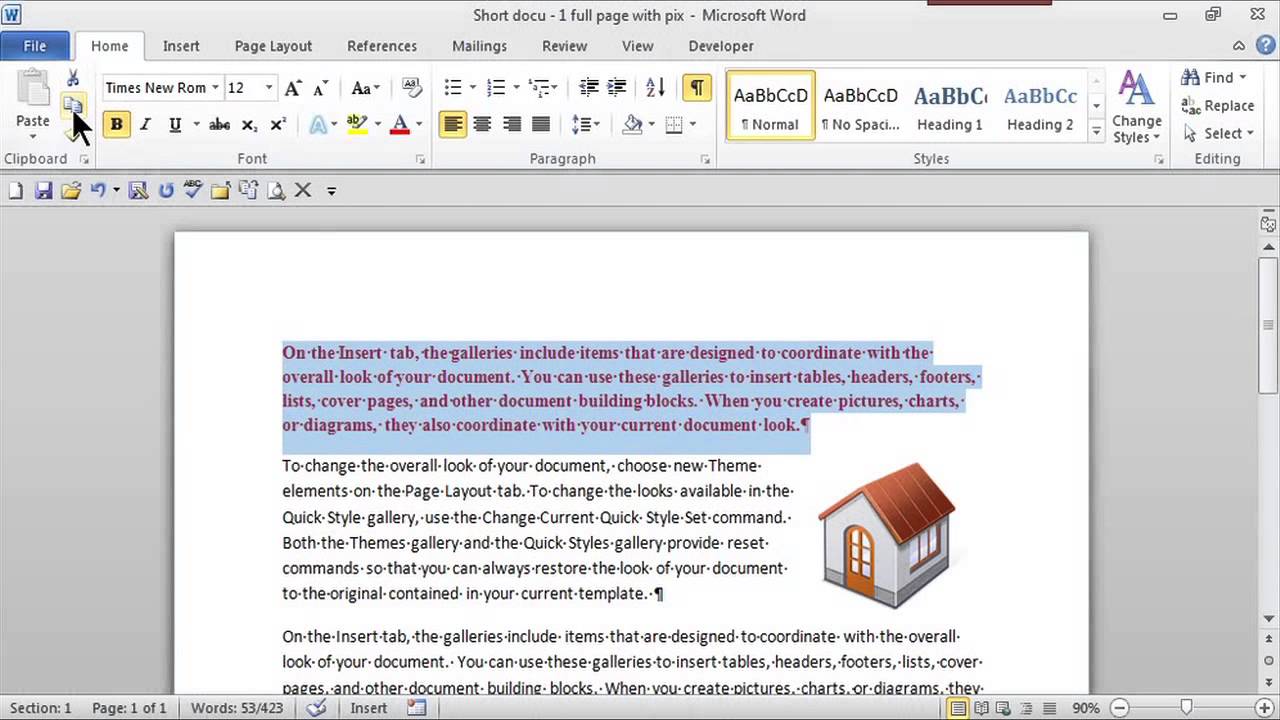 How to Copy & Paste for Beginners : MS Word Skills