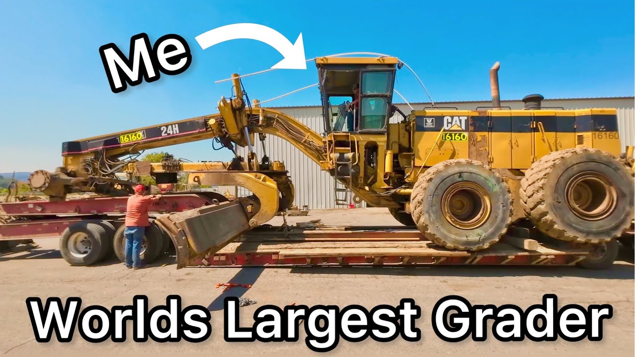 How To Haul The Worlds LARGEST Grader!  (un-haul)