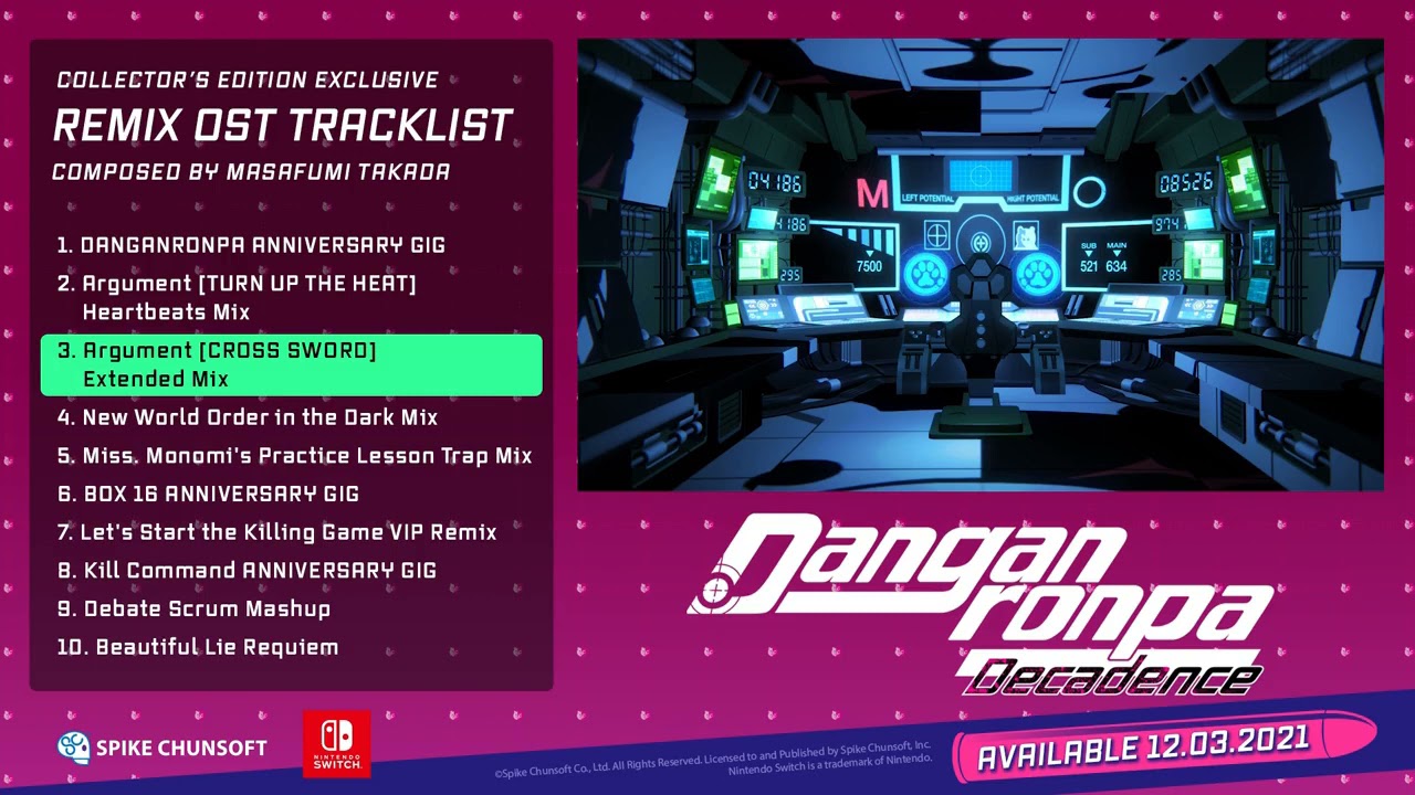 Danganronpa Decadence Remix OST - Argument [CROSS SWORD] Extended Mix