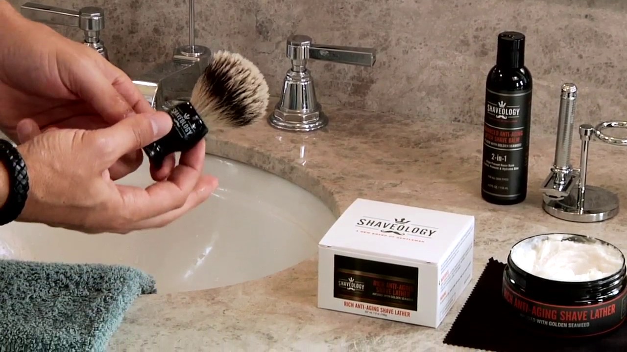 How to Use A Badger Hair Brush by Shaveology