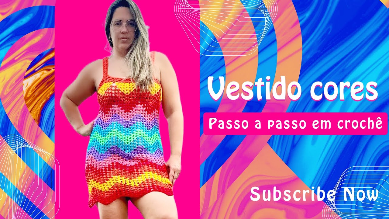 Vestido de crochê super fácil - Passo a Passo