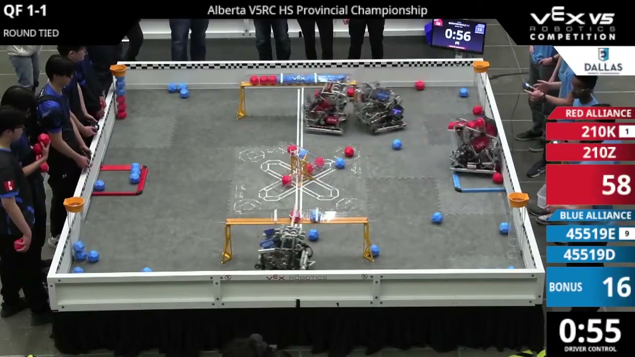 Alberta Regionals : Division 1 - QF #1-1 - 210K & 210Z vs 45519E & 45519D - Auton + Driver