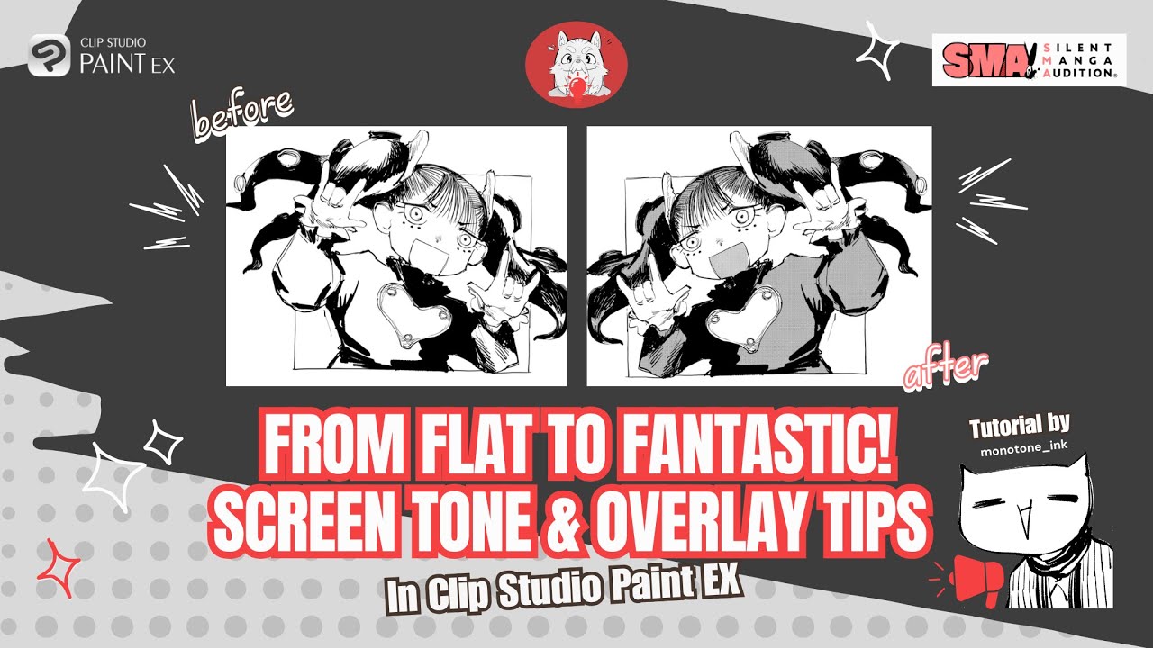 A Guide to Screentones & Overlay Techniques on Clip Studio Paint EX