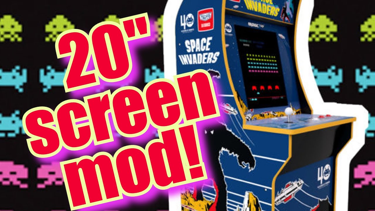 Arcade1up 20 inch screen mod - adding a bigger screen, cheap!