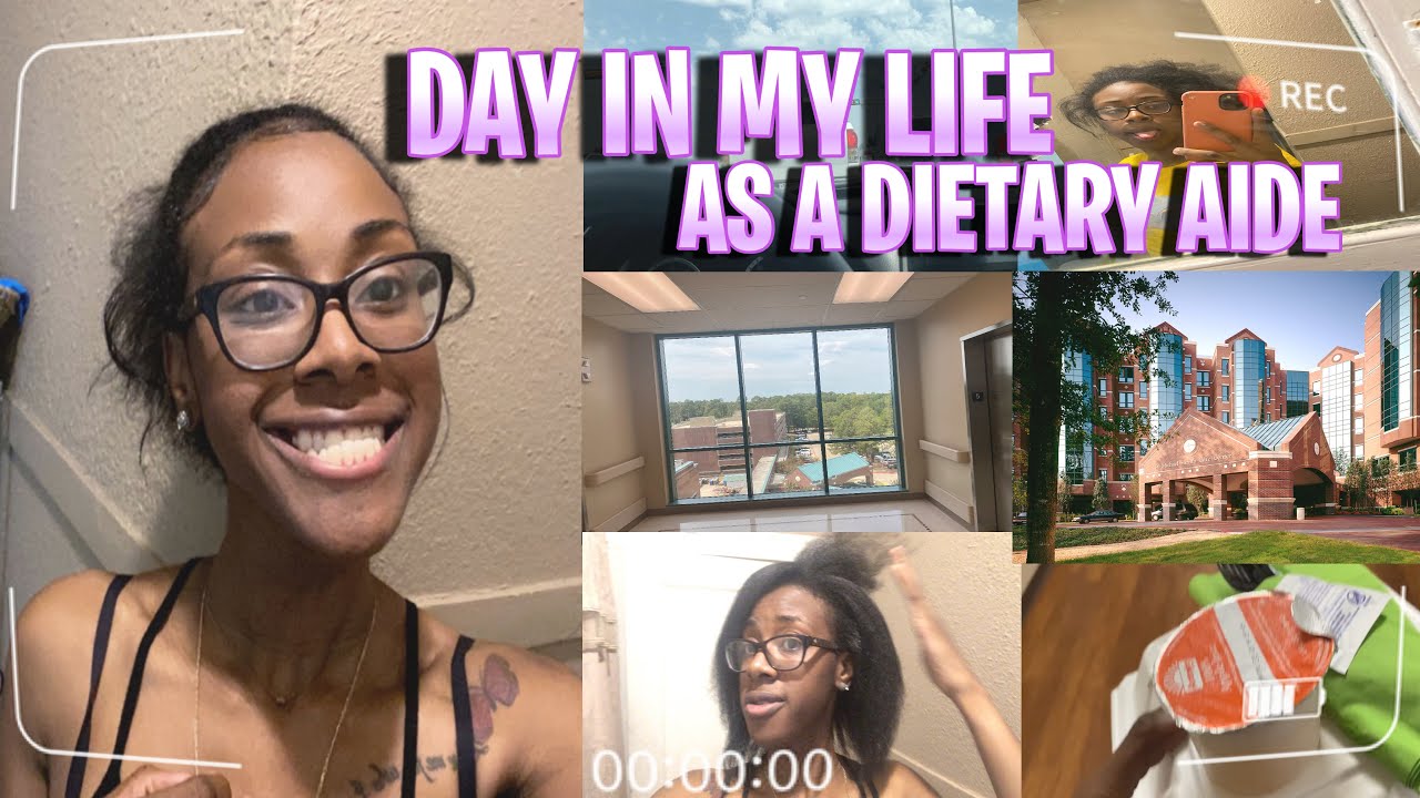Day in my life as a dietary aide💜| Alexandria Hopkins