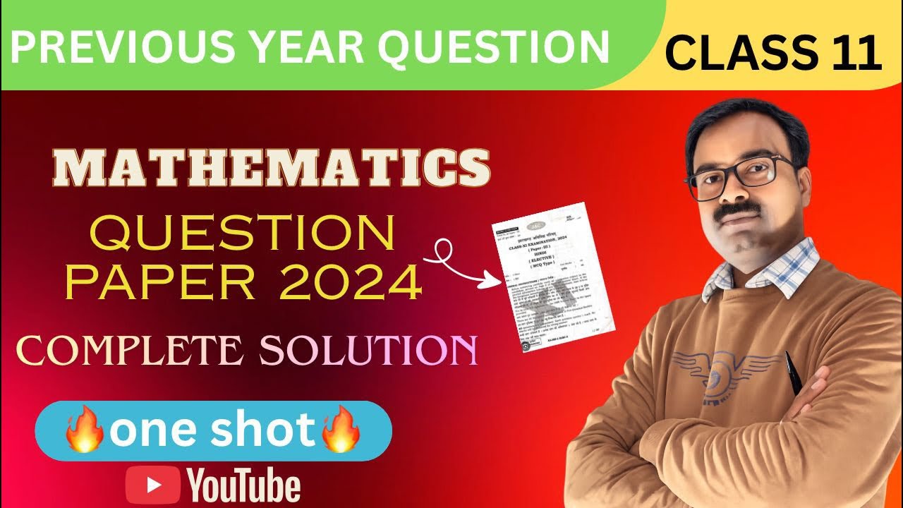 PYQ Question paper 2024 Complete solution