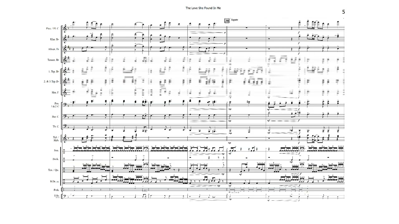 THE LOVE SHE FOUND IN ME | für Marching Band | Corps Style Ballade 