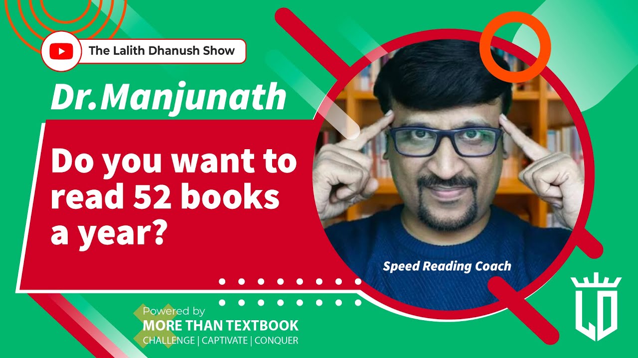 Learn how to read 52 books a year | Techniques to read faster | Mind Coach Manjunath | Ep 23