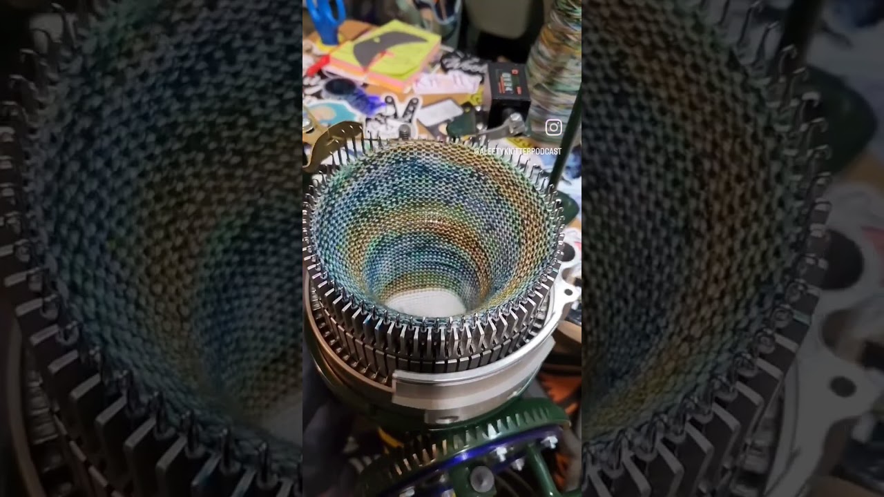 Hue Loco Cranked Tube. #circularknittingmachine #circularsockmachine #erlbacherspeedster #csm
