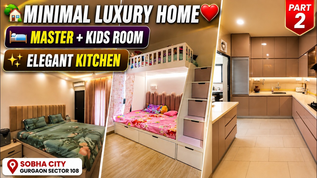 3 BHK Flat Interior Design | Sobha City Gurgaon Sector 108 Home Tour