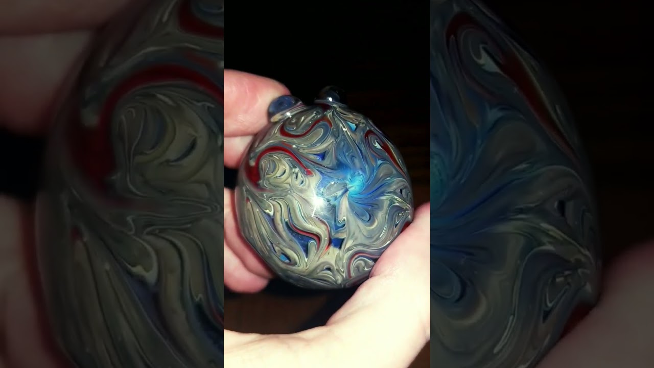 Freshly Cleaned Infamous Glass Fumed Spoon, and Grav Labs mini sherlock #gravlabs #infamousglass